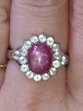 Star Ruby And White Topaz