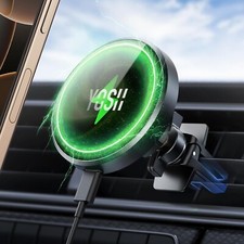 YOSH Mag-Safe Car Charger Mount 15W Fastest Charging & 16x N52 Magnets CH307