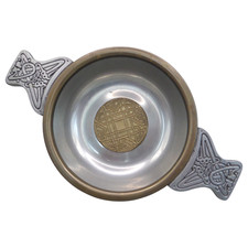 Scottish Pewter Quaich Cup of