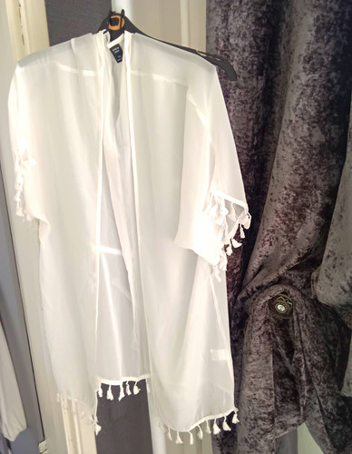 Shein white chiffon - white,