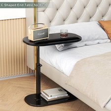 C-Shaped Sofa Side End Table