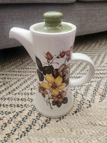 Retro 1970s floral brown - 1970s,