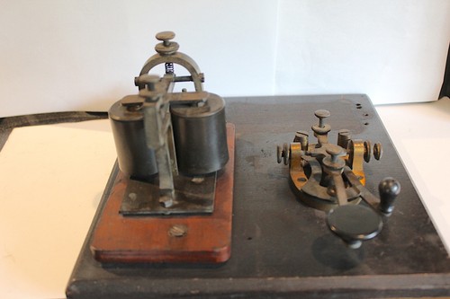 Antique telegraph key - key, and