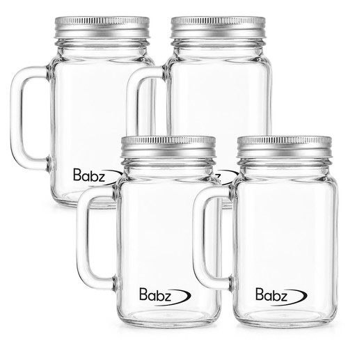 560ml mason jars drinking - 4x,