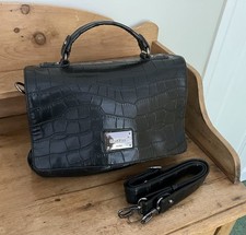 Stylish French Handbag With Shoulder Strap. Black. New