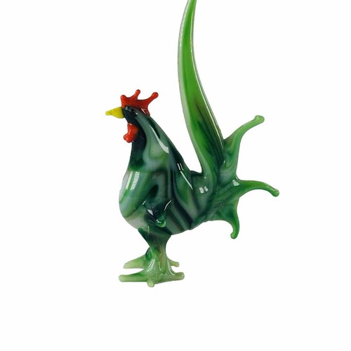 Lampwork glass cockerel - glass,