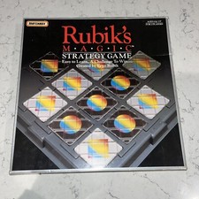 Rubik's Magic Strategy Board Game Matchbox 1987 Vintage Puzzle