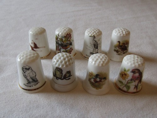 Bone china thimbles - 8,