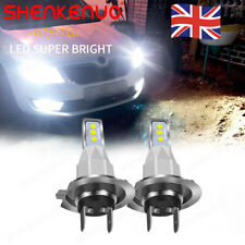 2x H7 LED Headlight Bulbs 80W High Low Beam White Headlamp 6000K Cool White UK