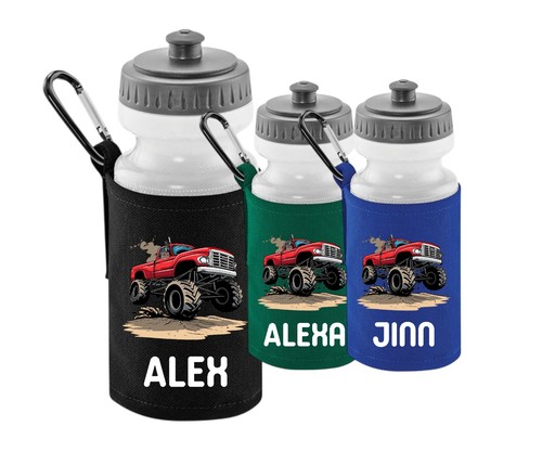 Personalised water bottle with - personalised,