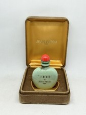 Vintage De Jean Patou 1000 Small Green Empty Perfume Bottle in Original Box