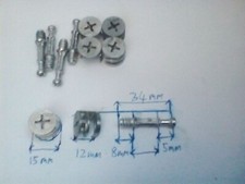 Pack of 4 Locking Bolts 34 mm