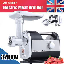 Electric Meat Grinder Meat Mincer Stainless Steel 3200W Home Use Commercial UK