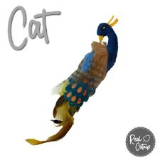 Ancol Cat Toy Peacock infused with real catnip kitten cuddly toys 29cms