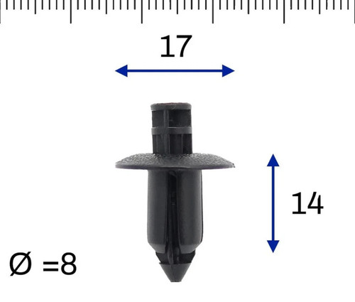 Fit jaguar 8mm - rear, arch