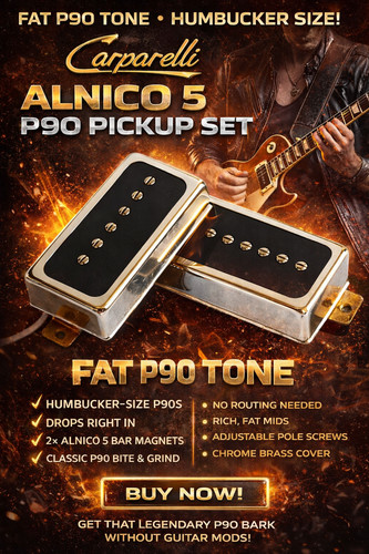 Humbucker sized p90 pickup - p90, set