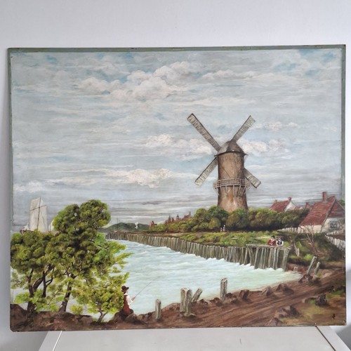 Original oil board - on,