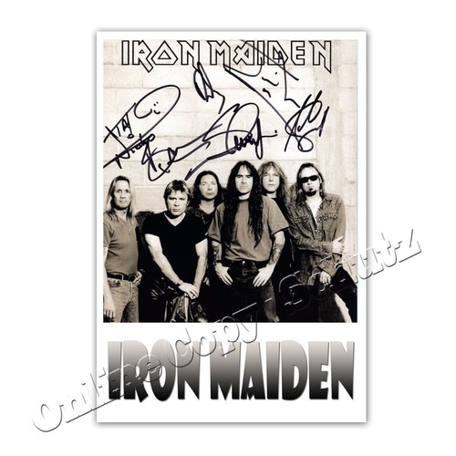 Iron maiden signed by all - iron,