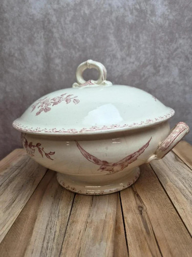 Antique sarreguemines pink - sarreguemines,