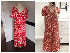 Zara Blogger Red White Floral