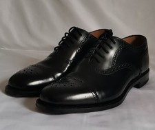 Loake L1  Goodyear welted Mens Black Leather Brogues  UK Size 7