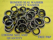 Bonded Seal Washer Dowty Hydraulic oil Fuel etc 8mm to 24mm Metric Free p&p