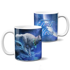 Personalised White Wolf Mug