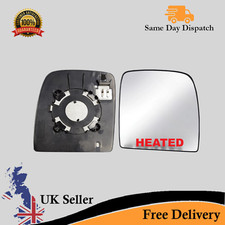 Wing Mirror Large Glass For Fiat SCUDO Heated O/S + Backing (2007-2018)