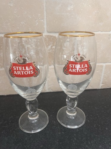 Stella artois pint chalice - x2,