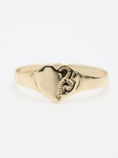 Vintage 9ct Yellow Gold Half