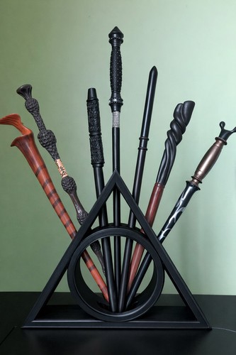 Deathly hallows wand holder - hallows,