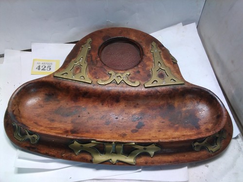 Antique wooden inkwell - antique,