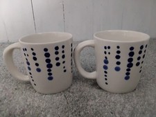 Whittard of Chelsea Spotty Mug Blue White Spotted 