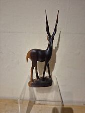 Handcarved Wooden Gazelle. (M5)