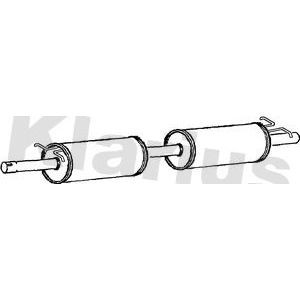 Klarius centre exhaust - klarius, pipe