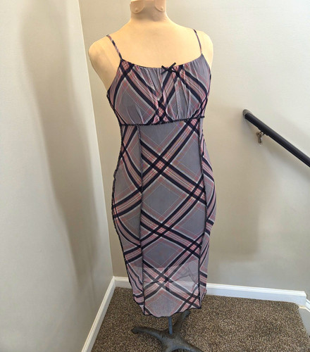 Vtg y2k 2000s plaid mesh - y2k/2000s,