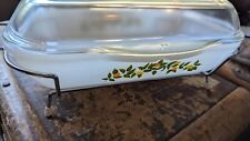 Pyrex Phoenix Dish On Stand Citrus Fruits retro 70s 