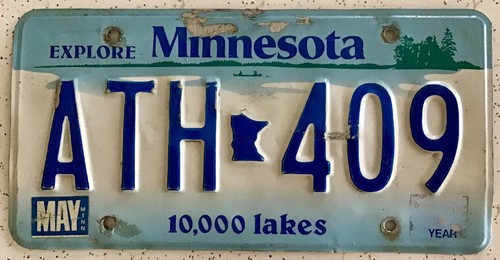Minnesota license plate - mn,