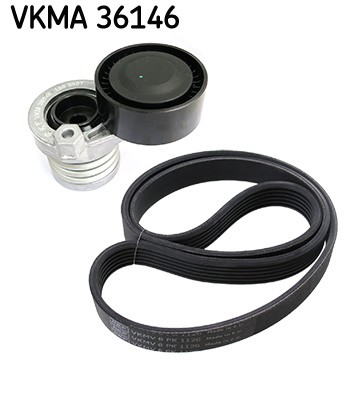 Ribbed belt set - v-ribbed, renault