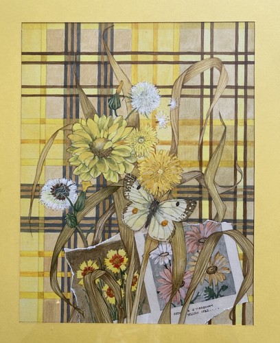 Vintage watercolour painting