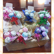 Handmade Soy Candle |  Scent  Gift Ready” mini flower candle bouquet