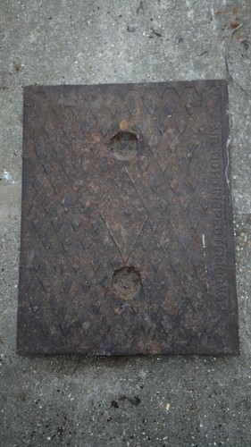 Old manhole cover - manhole,