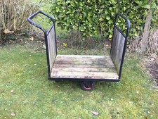  Garden Trolley Kart Wheelbarrow Farm Smallholding Factory Heavy Duty 