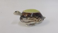 Vintage Hand Crafted Sea Shell Turtle Sewing Pin Cushion