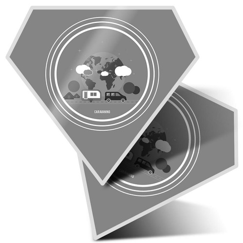 Diamond stickers 5cm bw - x, 7.5cm