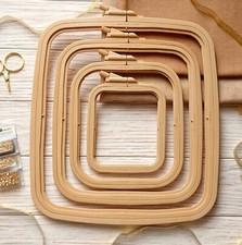 Beige embroidery hoops square - embroidery,