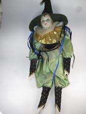 LARGE Porcelain Marionette Jester Doll 61 cm (24 inches) tall