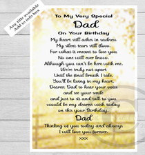 Waterproof Grave Card DAD SON