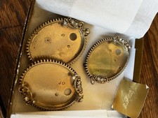 3 Vintage Oval Picture Photo