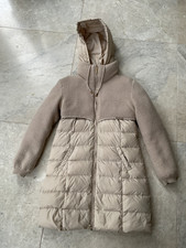 Beige TWINSET Hooded Duck Down